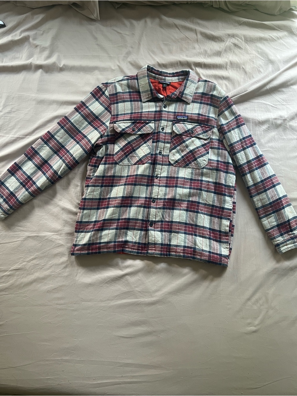Patagonia Men’s XXL Fjord Insulated Flannel Shirt Jacket In Migration Flannel - Picture 3 of 8